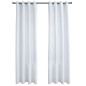 vidaXL Verdunkelungsvorhänge mit Metallösen 2 Stk. Grauweiß 140x245 cm vidaXL Verdunkelungsvorhänge mit Metallösen 2 Stk. Grauweiß 140x245 cm