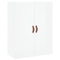 Highboard Hochglanz-Weiß 69,5x34x180 cm Holzwerkstoff Highboard Hochglanz-Weiß 69,5x34x180 cm Holzwerkstoff
