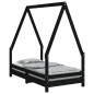 vidaXL Kinderbett Schwarz 70x140 cm Massivholz Kiefer vidaXL Kinderbett Schwarz 70x140 cm Massivholz Kiefer