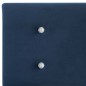 Bett mit Matratze Blau Samt 160 x 200 cm Bett mit Matratze Blau Samt 160 x 200 cm