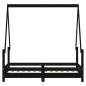 vidaXL Kinderbett Schwarz 70x140 cm Massivholz Kiefer vidaXL Kinderbett Schwarz 70x140 cm Massivholz Kiefer