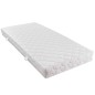 Bett mit Matratze Blau Samt 160 x 200 cm Bett mit Matratze Blau Samt 160 x 200 cm