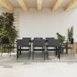 vidaXL 9-tlg. Garten-Essgruppe Schwarz Poly Rattan und Stahl vidaXL 9-tlg. Garten-Essgruppe Schwarz Poly Rattan und Stahl