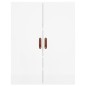 Highboard Hochglanz-Weiß 69,5x34x180 cm Holzwerkstoff Highboard Hochglanz-Weiß 69,5x34x180 cm Holzwerkstoff