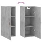 vidaXL Wandschrank Betongrau 34,5x34x90 cm vidaXL Wandschrank Betongrau 34,5x34x90 cm