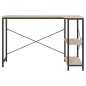 vidaXL Computertisch Schwarz und Eiche-Optik 110x72x70cm Holzwerkstoff vidaXL Computertisch Schwarz und Eiche-Optik 110x72x70cm Holzwerkstoff