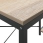 vidaXL Computertisch Schwarz und Eiche-Optik 110x72x70cm Holzwerkstoff vidaXL Computertisch Schwarz und Eiche-Optik 110x72x70cm Holzwerkstoff