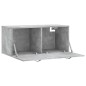 vidaXL Wandschrank Betongrau 80x36,5x35 cm Holzwerkstoff vidaXL Wandschrank Betongrau 80x36,5x35 cm Holzwerkstoff