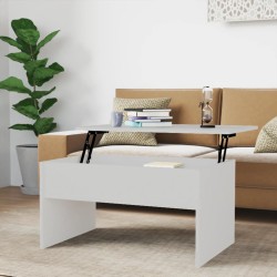vidaXL Couchtisch Weiß 80x50,5x41,5 cm Holzwerkstoff
