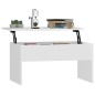 vidaXL Couchtisch Weiß 80x50,5x41,5 cm Holzwerkstoff vidaXL Couchtisch Weiß 80x50,5x41,5 cm Holzwerkstoff
