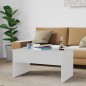 vidaXL Couchtisch Weiß 80x50,5x41,5 cm Holzwerkstoff vidaXL Couchtisch Weiß 80x50,5x41,5 cm Holzwerkstoff