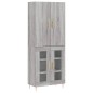 vidaXL Highboard Grau Sonoma 69,5x34x180 cm Holzwerkstoff vidaXL Highboard Grau Sonoma 69,5x34x180 cm Holzwerkstoff