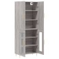 vidaXL Highboard Grau Sonoma 69,5x34x180 cm Holzwerkstoff vidaXL Highboard Grau Sonoma 69,5x34x180 cm Holzwerkstoff