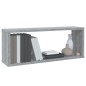 vidaXL Würfelregale 4 Stk. Grau Sonoma 60x15x23 cm Holzwerkstoff vidaXL Würfelregale 4 Stk. Grau Sonoma 60x15x23 cm Holzwerkstoff