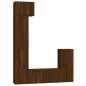 vidaXL 5-tlg. TV-Schrank-Set Braun Eichen-Optik Holzwerkstoff vidaXL 5-tlg. TV-Schrank-Set Braun Eichen-Optik Holzwerkstoff