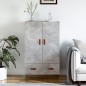 vidaXL Highboard Betongrau 69,5x31x115 cm Holzwerkstoff vidaXL Highboard Betongrau 69,5x31x115 cm Holzwerkstoff