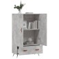 vidaXL Highboard Betongrau 69,5x31x115 cm Holzwerkstoff vidaXL Highboard Betongrau 69,5x31x115 cm Holzwerkstoff