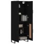 vidaXL Highboard Schwarz 69,5x34x180 cm Holzwerkstoff vidaXL Highboard Schwarz 69,5x34x180 cm Holzwerkstoff