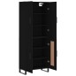 vidaXL Highboard Schwarz 69,5x34x180 cm Holzwerkstoff vidaXL Highboard Schwarz 69,5x34x180 cm Holzwerkstoff