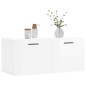 vidaXL Wandschrank Hochglanz-Weiß 80x36,5x35 cm Holzwerkstoff vidaXL Wandschrank Hochglanz-Weiß 80x36,5x35 cm Holzwerkstoff