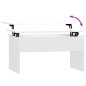vidaXL Couchtisch Hochglanz-Weiß 80x50,5x41,5 cm Holzwerkstoff vidaXL Couchtisch Hochglanz-Weiß 80x50,5x41,5 cm Holzwerkstoff
