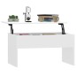 vidaXL Couchtisch Hochglanz-Weiß 80x50,5x41,5 cm Holzwerkstoff vidaXL Couchtisch Hochglanz-Weiß 80x50,5x41,5 cm Holzwerkstoff