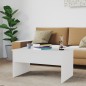 vidaXL Couchtisch Hochglanz-Weiß 80x50,5x41,5 cm Holzwerkstoff vidaXL Couchtisch Hochglanz-Weiß 80x50,5x41,5 cm Holzwerkstoff