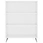 Highboard Hochglanz-Weiß 69,5x34x180 cm Holzwerkstoff Highboard Hochglanz-Weiß 69,5x34x180 cm Holzwerkstoff