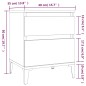 vidaXL Nachttisch Braun Eichen-Optik 40x35x50 cm vidaXL Nachttisch Braun Eichen-Optik 40x35x50 cm