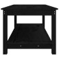 vidaXL Couchtisch Schwarz 110x55x45 cm Massivholz Kiefer vidaXL Couchtisch Schwarz 110x55x45 cm Massivholz Kiefer