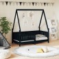 vidaXL Kinderbett Schwarz 70x140 cm Massivholz Kiefer vidaXL Kinderbett Schwarz 70x140 cm Massivholz Kiefer