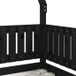 vidaXL Kinderbett Schwarz 70x140 cm Massivholz Kiefer vidaXL Kinderbett Schwarz 70x140 cm Massivholz Kiefer