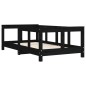 vidaXL Kinderbett Schwarz 70x140 cm Massivholz Kiefer vidaXL Kinderbett Schwarz 70x140 cm Massivholz Kiefer