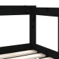 vidaXL Kinderbett Schwarz 70x140 cm Massivholz Kiefer vidaXL Kinderbett Schwarz 70x140 cm Massivholz Kiefer