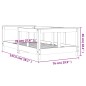 vidaXL Kinderbett Schwarz 70x140 cm Massivholz Kiefer vidaXL Kinderbett Schwarz 70x140 cm Massivholz Kiefer