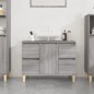 vidaXL Waschbeckenunterschrank Grau Sonoma 80x33x60 cm Holzwerkstoff vidaXL Waschbeckenunterschrank Grau Sonoma 80x33x60 cm Holzwerkstoff