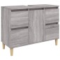 vidaXL Waschbeckenunterschrank Grau Sonoma 80x33x60 cm Holzwerkstoff vidaXL Waschbeckenunterschrank Grau Sonoma 80x33x60 cm Holzwerkstoff