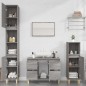 vidaXL Waschbeckenunterschrank Grau Sonoma 80x33x60 cm Holzwerkstoff vidaXL Waschbeckenunterschrank Grau Sonoma 80x33x60 cm Holzwerkstoff