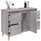 vidaXL Waschbeckenunterschrank Grau Sonoma 80x33x60 cm Holzwerkstoff vidaXL Waschbeckenunterschrank Grau Sonoma 80x33x60 cm Holzwerkstoff