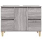 vidaXL Waschbeckenunterschrank Grau Sonoma 80x33x60 cm Holzwerkstoff vidaXL Waschbeckenunterschrank Grau Sonoma 80x33x60 cm Holzwerkstoff