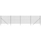 vidaXL Maschendrahtzaun Anthrazit 1,6x10 m Verzinkter Stahl vidaXL Maschendrahtzaun Anthrazit 1,6x10 m Verzinkter Stahl