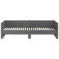 vidaXL Ausziehbares Tagesbett Grau Massivholz Kiefer 2x(80x200) cm vidaXL Ausziehbares Tagesbett Grau Massivholz Kiefer 2x(80x200) cm