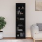 vidaXL Bücherregal Schwarz 50x35x183 cm Massivholz Kiefer vidaXL Bücherregal Schwarz 50x35x183 cm Massivholz Kiefer