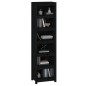 vidaXL Bücherregal Schwarz 50x35x183 cm Massivholz Kiefer vidaXL Bücherregal Schwarz 50x35x183 cm Massivholz Kiefer