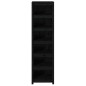 vidaXL Bücherregal Schwarz 50x35x183 cm Massivholz Kiefer vidaXL Bücherregal Schwarz 50x35x183 cm Massivholz Kiefer