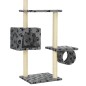 vidaXL Katzen-Kratzbaum mit Sisal-Kratzsäulen 260cm Grau Pfotenabdruck vidaXL Katzen-Kratzbaum mit Sisal-Kratzsäulen 260cm Grau Pfotenabdruck