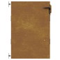 vidaXL Gartentor 85x125 cm Cortenstahl vidaXL Gartentor 85x125 cm Cortenstahl