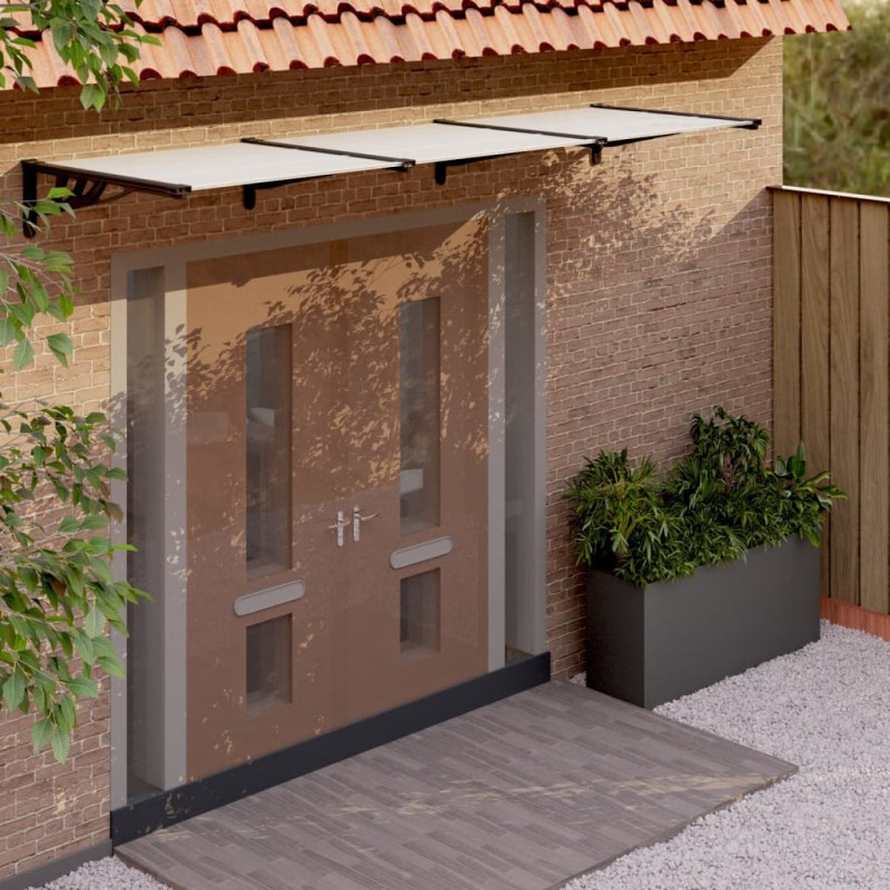 vidaXL Türvordach Schwarz und Transparent 358,5x90 cm Polycarbonat vidaXL Türvordach Schwarz und Transparent 358,5x90 cm Polycarbonat