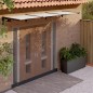 vidaXL Türvordach Schwarz und Transparent 358,5x90 cm Polycarbonat vidaXL Türvordach Schwarz und Transparent 358,5x90 cm Polycarbonat