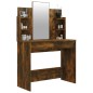 vidaXL Schminktisch mit Spiegel Räuchereiche 96x40x142 cm vidaXL Schminktisch mit Spiegel Räuchereiche 96x40x142 cm